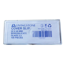 Microscope Cover Slip, 22 x 50mm, No. 1.0 Thickness, Borosilicate 3.3 Glass, 100 Pieces/Pack - Ozlab