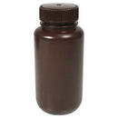 Bottle Round HDPE W/N Amber, Each - All Sizes