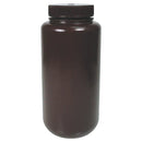 Bottle Round HDPE W/N Amber, Each - All Sizes