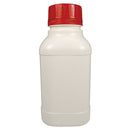 Bottle T/E Square W/N HDPE -  with PP Tamper Evident Red Cap - Each - All Sizes
