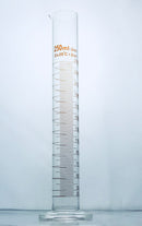 CONICAL MEASURING GLASS CYLINDERS Amber stain graduations, Grad 25, 80T x 30B x 250 H (mm), 250ml, (±3.0)