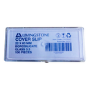 Microscope Cover Slip, 22 x 60mm, No. 1, 0.13-0.16mm Thickness, Borosilicate 3.3 Glass, 100 per Pack