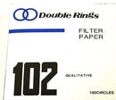 Double Rings Filter Papers Qualitative No. 102, Medium, 100pcs/Box - All Sizes