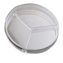 Plastic Petri dishes with lid 90*15mm, 3 sector, Polystyrene 20Pcs/Pack
