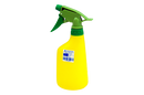 Trigger Sprayer Bottle for Alcohol and Water, 500ml, Recyclable Plastic, Yellow, Each