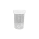 Specimen Sample Container, Urine Jar, 70ml, with Natural Screw Cap, Unlabelled, Recyclable Polypropylene, Livingstone, 550 per Carton