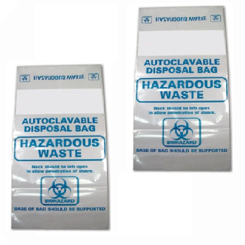 Bag Autoclave, PK50, Clear - All Sizes
