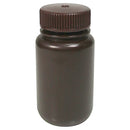 Bottle Round HDPE W/N Amber, Each - All Sizes