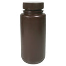 Bottle Round HDPE W/N Amber, Each - All Sizes