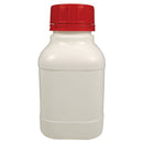 Bottle T/E Square W/N HDPE -  with PP Tamper Evident Red Cap - Each - All Sizes