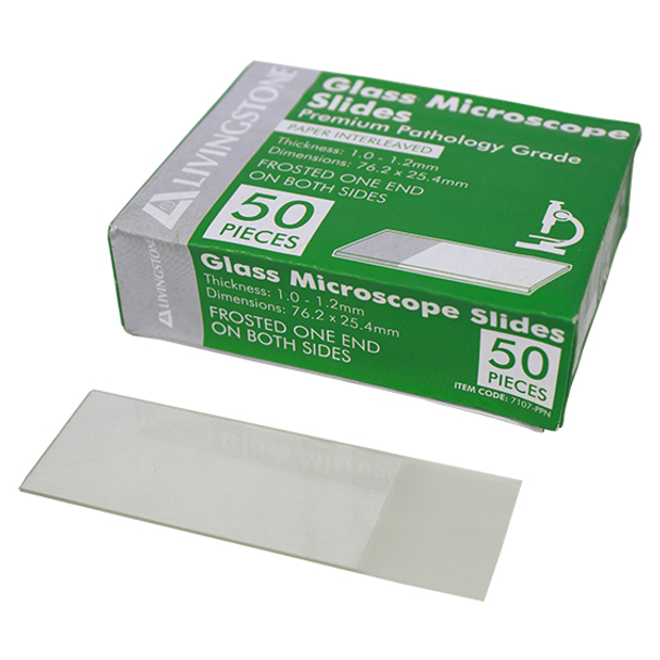 Premium Pathology Grade Microscope Glass Slide, 76.2mm x 25.4mm ...