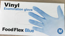 Vinyl Examination Gloves Blue, Powder Free Non-Sterile - All Sizes