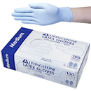 Biodegradable Latex Examination Gloves, ASTM, Low Powder, Blue Colour - All Sizes