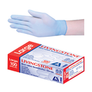 Biodegradable Latex Examination Gloves, ASTM, Low Powder, Blue Colour - All Sizes