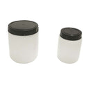 Cylindrical Jar w/Cap, HDPE, Each - All Sizes