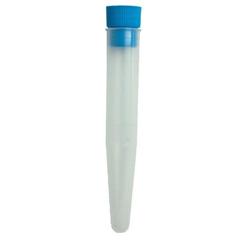 Test Tube, Conical, 10ml, 16 x 100, with Cap, Recyclable Polypropylene, 250 Per Bag