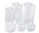 Weighing Bottles 400ml, Polyethylene with Lid, Autoclavable, 70D x 120H mm, pkt of 10 pcs