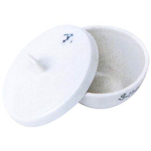 Crucible, Medium Wall with Lid, Porcelain - All Sizes