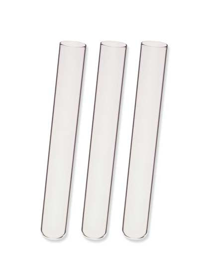 Culture Tubes, 10D x 75H mm, Soda Lime Glass, Disposable, Rimless, Pkt of 1000 pc