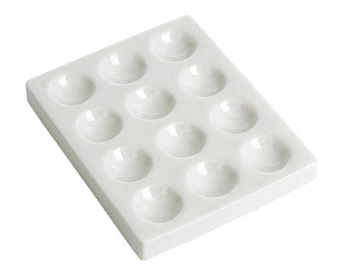 Spotting Plates, Porcelain, 20 x 6mm Cavity, 12 Cavities,