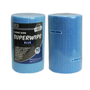 Lincon Superwipe Microfibre Cleaning Wipes, Heavy Duty, 30cm Width, Perforated per 50cm, 45m, Blue, 90 Sheet per Roll, 4 Rolls per Carton