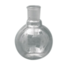 Flask, Spherical/Boiling, Flat Bottom, 250ml, Clear, Borosilicate Glass, Short Neck, Single Neck, SJ 24/29, Each