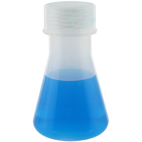 Erlenmeyer Flasks, 50ml, Flat bottom, Polypropylene, Narrow Neck, Autoclavable up to 120°C. ""WITHOUIT LID"