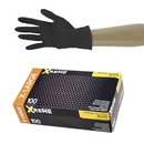 Xtreme Thick Heavy Duty Nitrile Gloves, Powder Free, Extra Large, Black, 100 per Box, 1000 per Carton