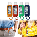 Antibacterial Hand and All-Purpose Sanitiser Gel 75pct Ethyl Alcohol, 70ml, with Jelly Wrap Orange Silicone Hanging Strap, Each