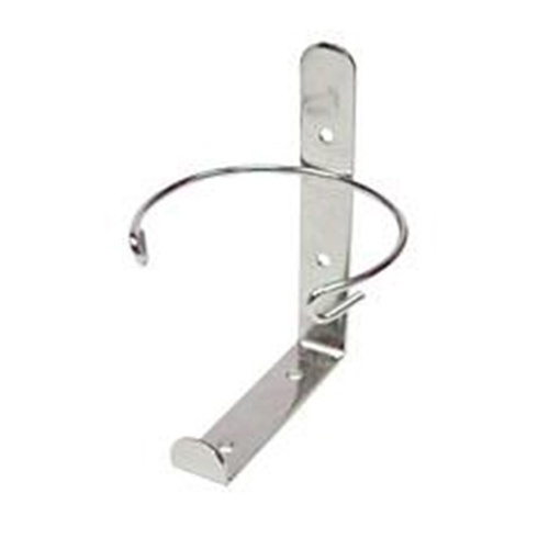 Wall Mountable Bracket for 9 to 10.5 cm Diameter Tubs, fits ISOWIPE and LIV-WIPE Item No ALCOHOWIP75 n 155, Stainless Steel