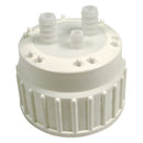 Cap for Aspirator Bottles, PP, TPE Gasket and Ports, For Silicone Tubing ID, Each - All Sizes