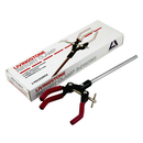 Retort Clamp, 3-Fork Rubber Insulated, Aluminium Alloy, 2 Per Box