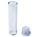 Specimen Tube Soda Lime Glass with Recyclable Polyethylene Cap, 12/13mm Diameter x 50mm Height, 100 Per Pack (G050/20)