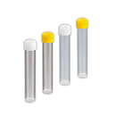 Techno Plas Flat Bottom PP Tube with PE Screw Cap, 10ml, 16 x 97mm, Unlabelled, White Cap Separate, 8 x 200 Tubes/Bag, 2 x 800 Caps/Bag