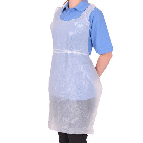Disposable Plastic Medical Dental Transparent Apron Personal Water Proof, 71 x 117cm, pkt of 100 pcs