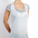 Disposable Plastic Medical Dental Transparent Apron Personal Water Proof, 71 x 117cm, pkt of 100 pcs
