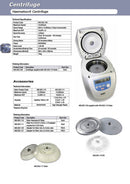 Centrifuge Haematocrit supplied with 400.003.110 Rotor, Each